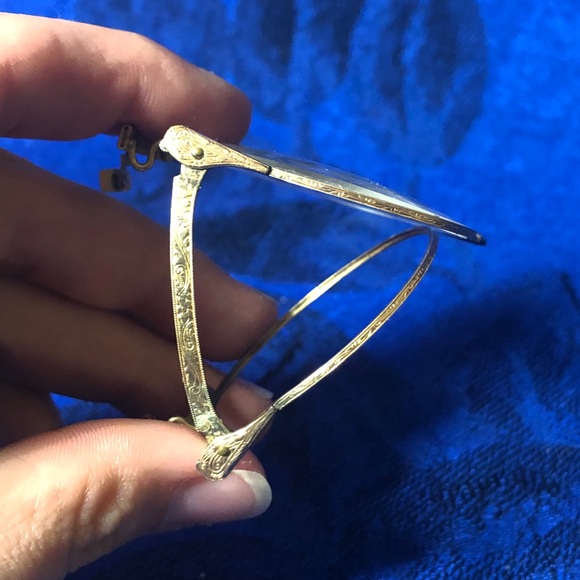 1/10 12k Vtg Engraved Oxford Lorgnette Spectacles - Picture 4 of 16